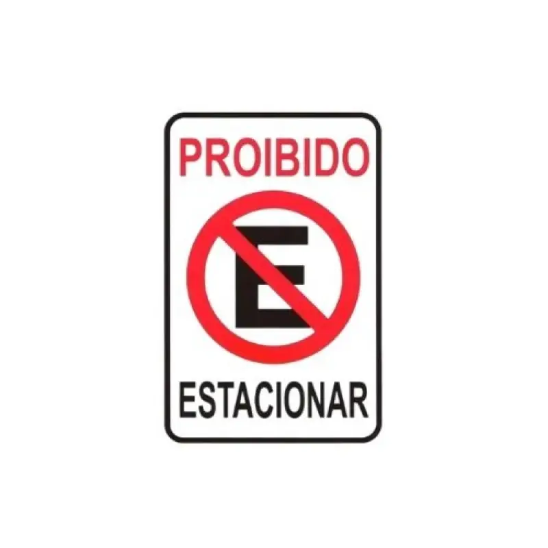 placa de sinalização proibido estacionar